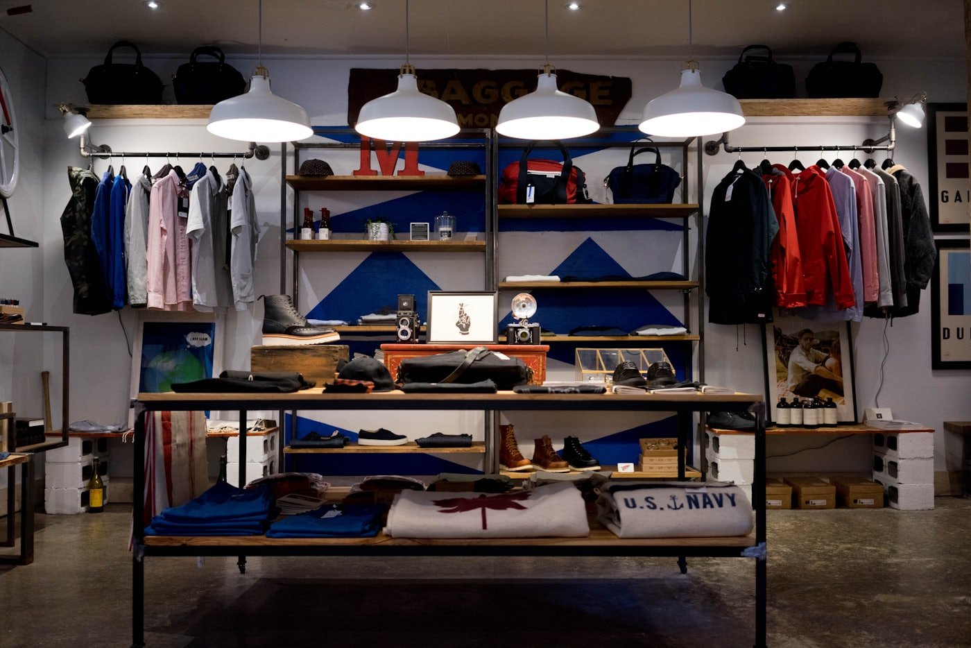 Branded goods merchandised in a retail store